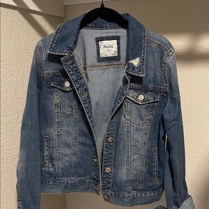 Mudd Distressed Blue Denim Jacket